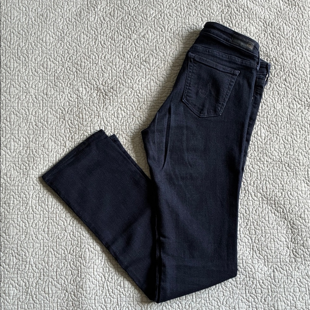 AG Adriano Goldschmied Dark Wash The Ballad Slim Bootcut Stretch Jeans Size 28